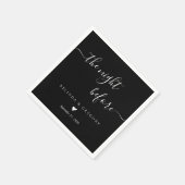 Custom Wedding The Night Before Rehearsal Dinner Servet (Hoek)