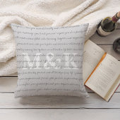 Custom Wedding Vow Keepslag Kussen