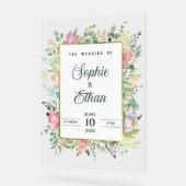 Custom Wedding Welcome Acrylic Sign (Angle)