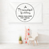 Custom Wedding Welcome Sign 6' x 10' Vinyl Banner (Insitu)