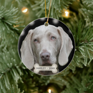 Custom Weimaraner Dog Foto Keramisch Ornament