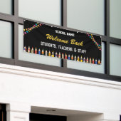 custom welcome back to school 2025 spandoek (Buitenkant Gebouw)