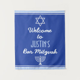 Custom Welcome for Bar Mitzvah Wandkleed