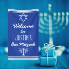 Custom Welkom bij Bar Mitzvah Spandoek