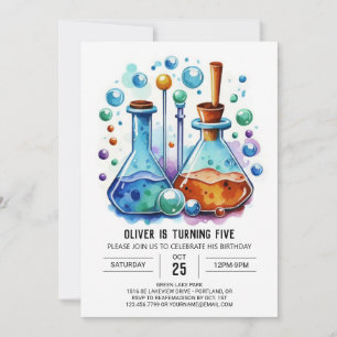 Custom Whimsy Experiment Wetenschapper Verjaardag Kaart