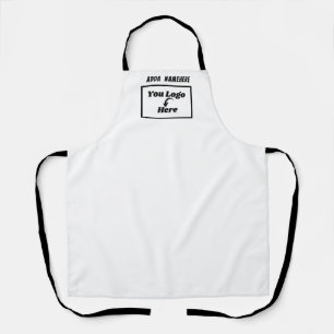 Custom White Blank Uw Logo Zakelijke Marketing Schort