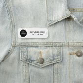 Custom White Business Logo Medewerker Naamplaatje (In situ)