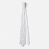 Custom White Business Logo Pattern Professional Stropdas (Voorkant)