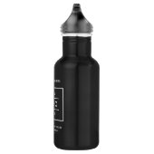 Custom White Business Logo-zwart Waterfles (Rechts)