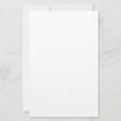 Custom White Holdidays kolibries briefpapier (Achterkant)