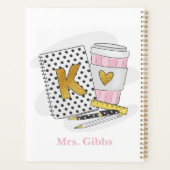 Custom White Kindergarten Enseignant École Café (Dos)