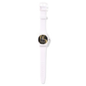Custom White Silicone Watch – Modern Unisex Horloge (Bandje)