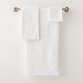 Custom white simple Design Add Photo or Text Bad Handdoek (Insitu)