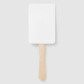 Custom white simple Design Add Photo or Text Handwaaier (Achterkant)