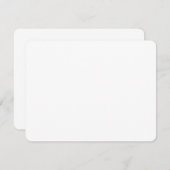 Custom white simple Design Add Photo or Text Informatiekaartje (Voorkant / Achterkant)