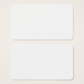 Custom white simple Design Add Photo or Text Visitekaartje (Voorkant /achterkant)