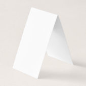 Custom white simple Design Add Photo or Text Visitekaartjes (Voorkant)