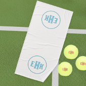 Custom White Towel with Initials