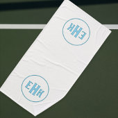 Custom White Towel with Initials