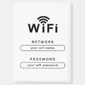 Custom WiFi Magnet for Office & Home Guest Network (Recto)