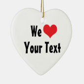 Custom Wij Love Ornament (Rechts)
