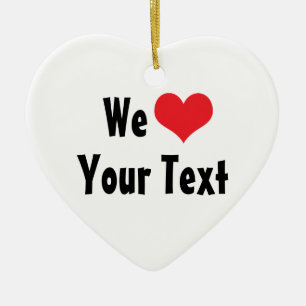 Custom Wij Love Ornament