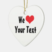 Custom Wij Love Ornament (Links)