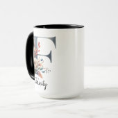 Custom Wildflower Coffee Mug for Moms or Grandmas (Devant gauche)