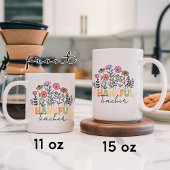 Custom Wildflower Dankbare Mok voor Teacher Nurse