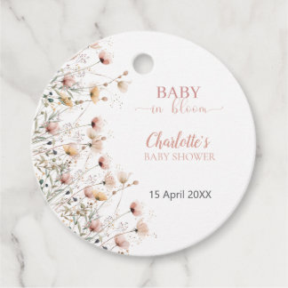 custom wildflower floral favor tag template bedankjes labels