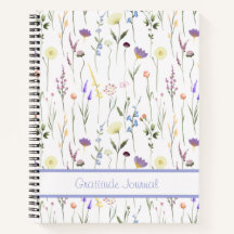 Custom Wildflower Gratitude Journal