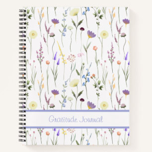 Custom Wildflower Gratitude Journal Notitieboek