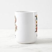 Custom Wildflower Initial Monogram Mug for Girls (Centre)