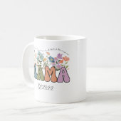 Custom Wildflower Mama est Koffiemok (Voorkant links)