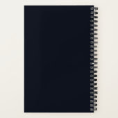 Custom Wildflowers Botanical Inspiration Black Notitieboek (Achterkant)