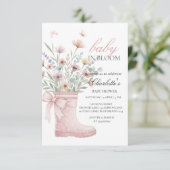 custom wildflowers floral invitations tepmplate (Debout devant)