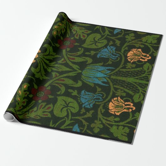 CUSTOM William Morris VINE PATTERN Wrapppapier Cadeaupapier (Uitgerold)