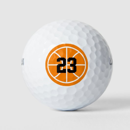 Custom Wilson golfballen met basketbal logo (Voorkant)