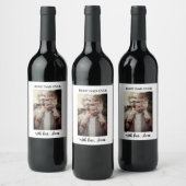 "Custom Wine Label Sjabloon" Wijn Etiket (Flessen)