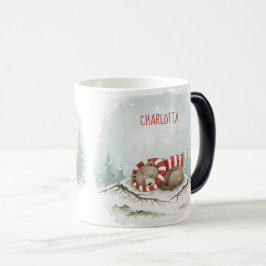 Custom Winter Bear Mug – Sleeping Animal Design Magische Mok