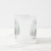 Custom Winter Bear Mug – Sleeping Animal Design Matglas Koffiemok (Center)