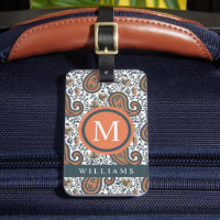 Custom Wit Grijs Sinaasappel Groen Paisley Patroon