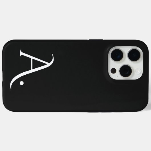 Custom with Initial Name Case-Mate iPhone Case (Achterkant (horizontaal))