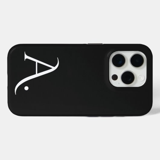 Custom with Initial Name Case-Mate iPhone Case (Achterkant (horizontaal))