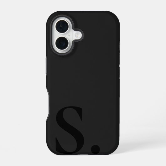 Custom with Initial Name iPhone 16 Hoesje (Achterkant)