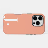 Custom with Initial Name iPhone Hoesje (Achterkant horizontaal)