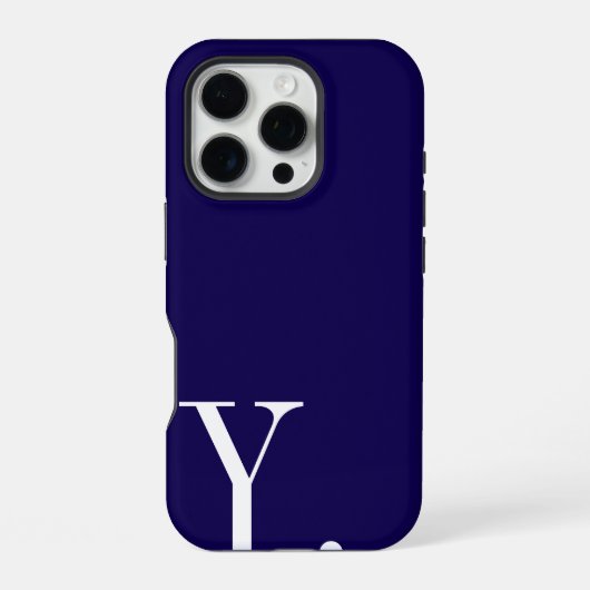 Custom with Initial Name iPhone Hoesje (Achterkant)