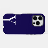 Custom with Initial Name iPhone Hoesje (Achterkant horizontaal)