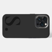 Custom with Initial Name iPhone Hoesje (Achterkant horizontaal)