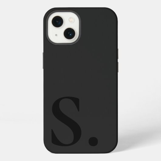 Custom with Initial Name iPhone Hoesje (Achterkant)
